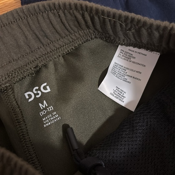 NWOT DSG jogger style sweatpants bundle boys size medium (10 12) navy and olive - Picture 3 of 3